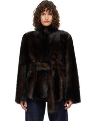 Nour Hammour - Elsa Shearling Coat - Lyst