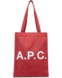 A.P.C. - Cabas Lou Rouge - Lyst
