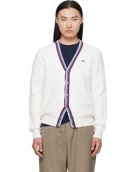 Lacoste - 'French Made' Archive Re-Edition Knitted Cardigan - Lyst