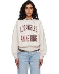 Anine Bing - Harry Shrunken Sweatshirt - Lyst