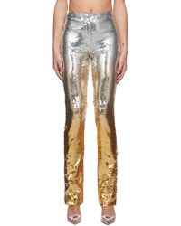 Rabanne - Silver & Gold Sequin Trousers - Lyst
