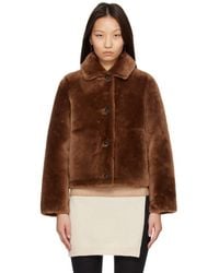 Yves Salomon - Shearling Merino Short Jacket - Lyst