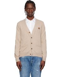 Maison Kitsuné - Fox Head Merino Regular Cardigan - Lyst
