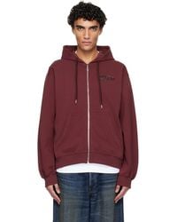 CASABLANCA - Pebble Logo Zip-Up Hoodie - Lyst