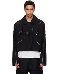 Rick Owens - Temple Blixa Cropped Cargo Mac Jacket - Lyst
