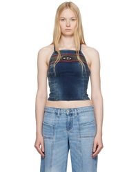 DIESEL - ブルー De-Pilu-S トップス - Lyst