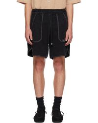 Amiri - Script Linen Gd Shorts - Lyst