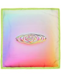 CASABLANCA - Glass Logo Gradient Medium Silk Scarf - Lyst