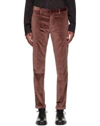 Paul Smith - Burgundy Slim-Fit Cotton Velvet Trousers - Lyst