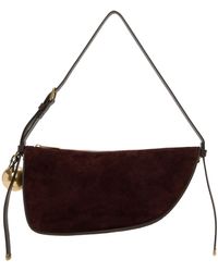 Burberry - Petit sac à bandoulière brun à breloque graphique - Lyst