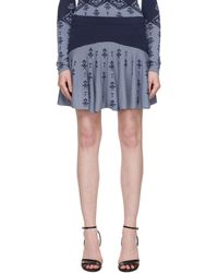 Conner Ives - Flared Miniskirt - Lyst