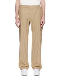 Lacoste - Pantalon Cargo Léger En Coton À Coupe Classique - Lyst
