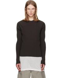Rick Owens - Tower Ribbed Geo Sweater - Lyst