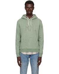 RRL - Logo Frayed Hoodie - Lyst