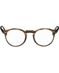 Oliver Peoples - トータスシェル Gregory Peck メガネ - Lyst