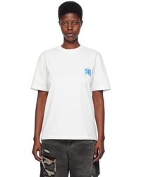 Adererror - T-shirt blanc - 'for all gemma' - Lyst