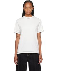 Adererror - T-shirt langle blanc - Lyst
