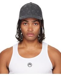 Marine Serre - Moon Laser Denim Baseball Cap - Lyst