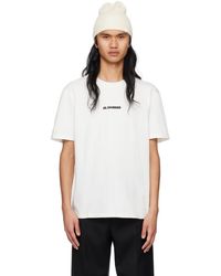 Jil Sander - T-shirt surdimensionné blanc - Lyst