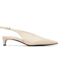 Jil Sander - Off- Slingback Heels - Lyst