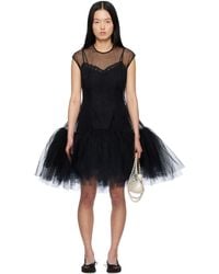 【関税込み】Simone Rocha ブラック ビッグリボン ミニドレス Simone Rocha ブラック ビッグリボン ミニドレス ブラック | Lyst