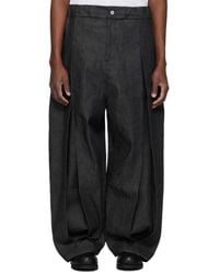 SAGE NATION - Box Pleat Denim Jeans - Lyst