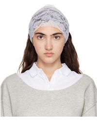 MERRMA - Ssense Exclusive Lace Bandeau Headband - Lyst