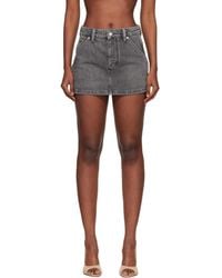 Alexander Wang - Denim Carpenter Mini Skort - Lyst