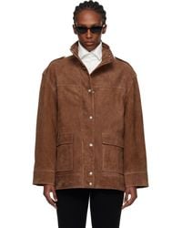 Anine Bing - Tan Roux Suede Jacket - Lyst