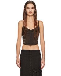 Miaou - Kiko Denim Tank Top - Lyst