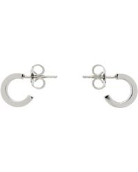 MM6 by Maison Margiela - Numeric Minimal Signature Hoop Earrings - Lyst