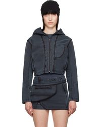 Hyein Seo - グレー Dyed クロップド ジャケット - Lyst