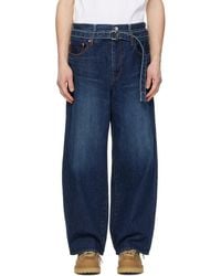 Sacai - Belted Jeans - Lyst