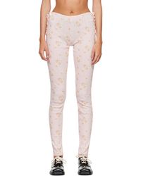 Simone Rocha - Pointelle Ruffle Frill Leggings - Lyst