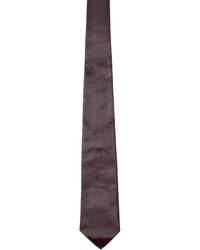 Bottega Veneta - Burgundy Shiny Leather Tie - Lyst