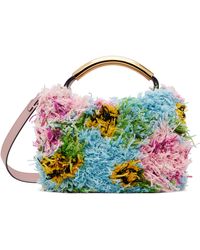 Moschino - Sac Handle Me Multicolore Touffeté À La Main - Lyst