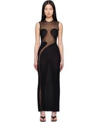Alaïa - Knit Molded Bodycon Maxi Dress - Lyst