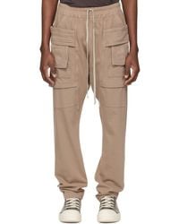 Rick Owens - Taupe Temple Creatch Drawstring Cargo Pants - Lyst