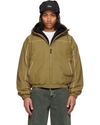 Dime - Khaki Quilted Ripstop Puffer Jacket - Lyst