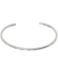 Maison Margiela - Silver Numerical Cuff Bracelet - Lyst