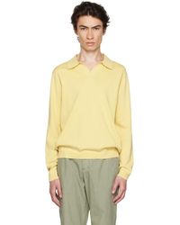 Norse Projects - Yellow Leif Long Sleeve Polo - Lyst