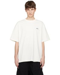 we11done - Off-white Embroidered T-shirt - Lyst