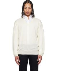 Tom Ford - Off- Fine Gauge Cashmere Ls V-Neck Sweater - Lyst