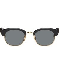 Thom Browne - Acetate & Titanium Oval Sunglasses - Lyst