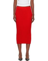 Issey Miyake - October Spongy-58 Midi Skirt - Lyst