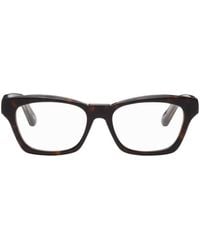 Balenciaga - Tortoiseshell Rectangular Glasses - Lyst