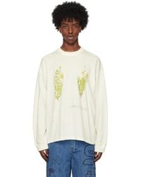 Small Talk Studio - Ssense Exclusive Hand Drawn Leaf Graphic T-Shirt - Lyst