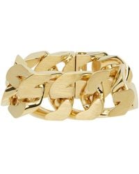 Givenchy Moyen bracelet-chaînette à maillons graphiques doré - Métallisé