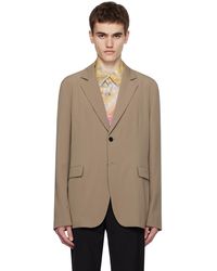 Acne Studios - Taupe Double-breasted Blazer - Lyst