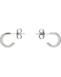 MM6 by Maison Margiela - Numeric Minimal Signature Hoop Earrings - Lyst